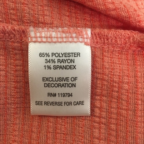 Live & Let Live ruffle cap sleeve peach top - Picture 9 of 9